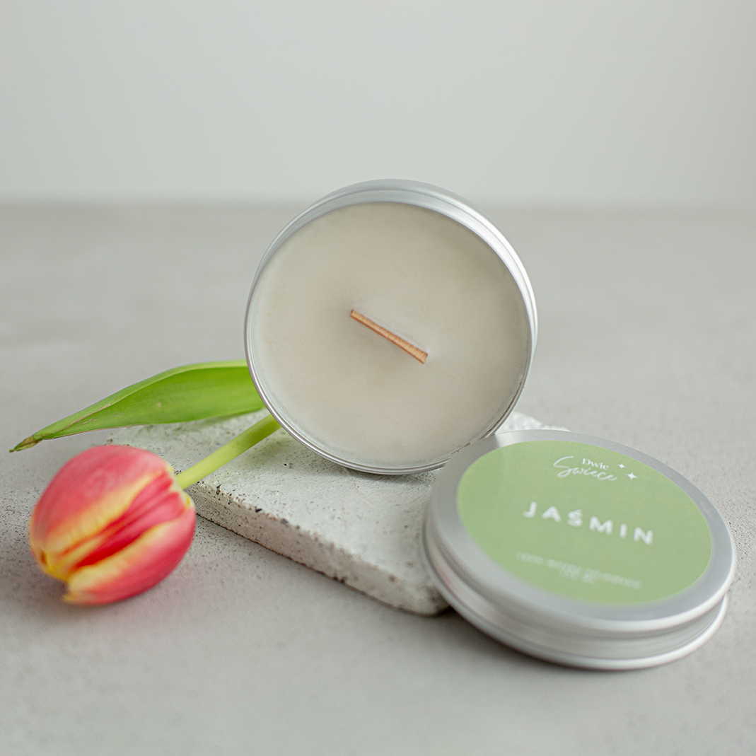 Świeca sojowa Jaśmin 180ml - obrazek 5