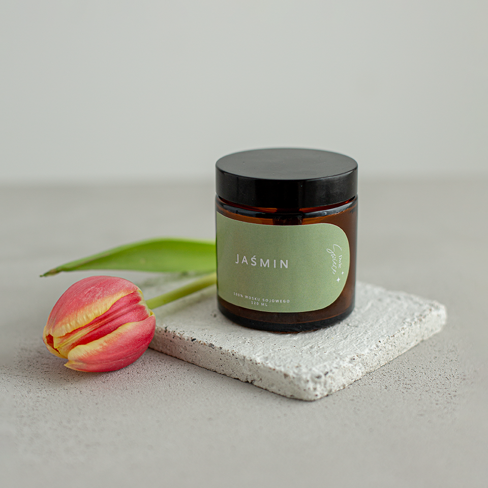Świeca sojowa Jaśmin 180ml - obrazek 6