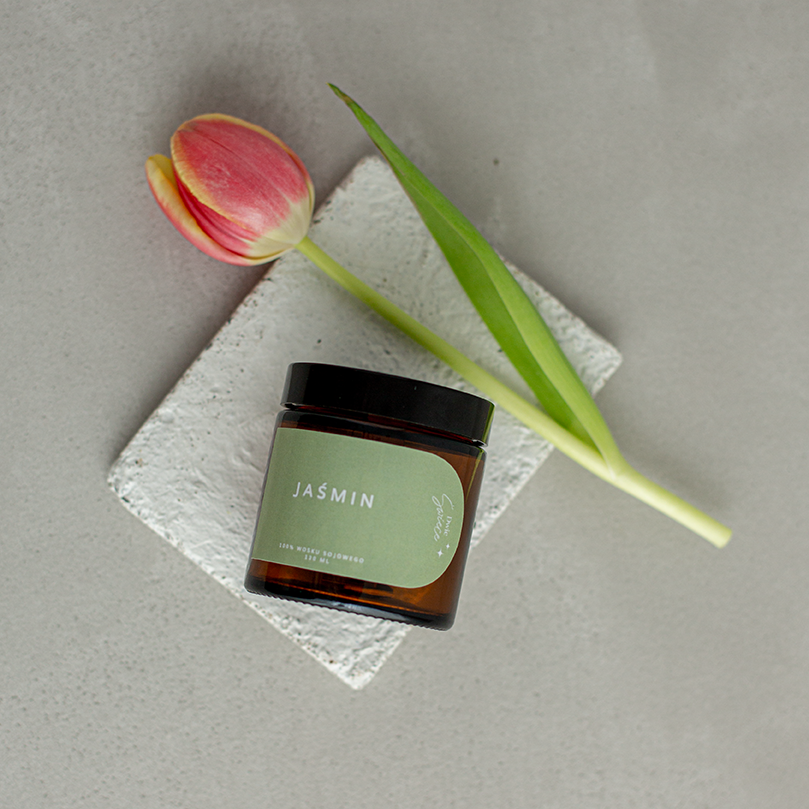 Świeca sojowa Jaśmin 180ml - obrazek 7